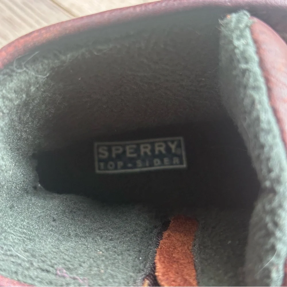 Sperry Top-Sider Waterproof Duck Boots Women’s 7 Brown Green‎ Lace Up